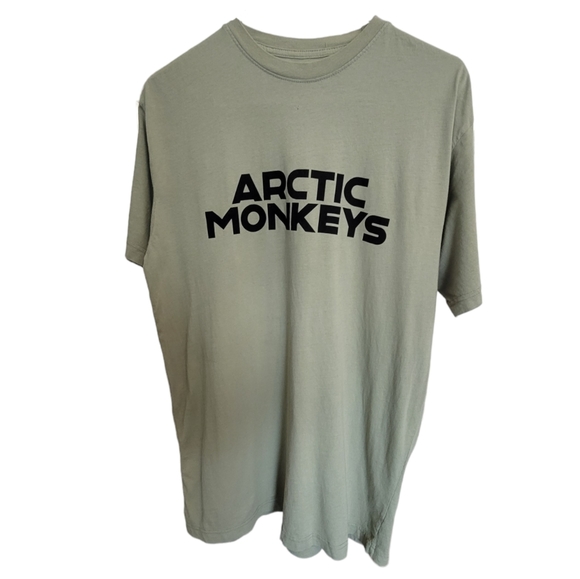🆕️ Arctic Monkeys Logo 2023 US Tour Tee in Pistachio - Picture 4 of 8